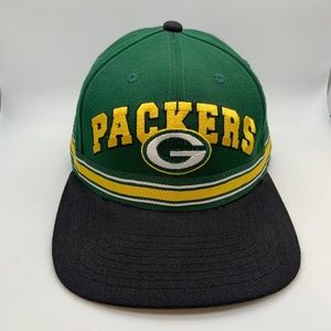 VTG Starter NFL Pro Line Green Bay Packers Striped Acrylic/Wool Embroidered Hat